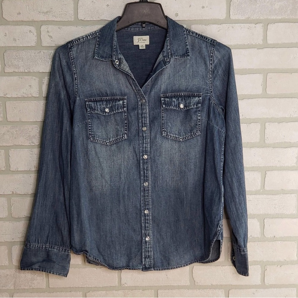J.Crew Western Chambray Shirt Size 10#G1394